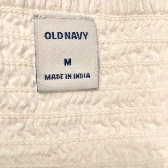 Old Navy White Eyelet Spaghetti Strap Top Medium - Picture 9 of 11